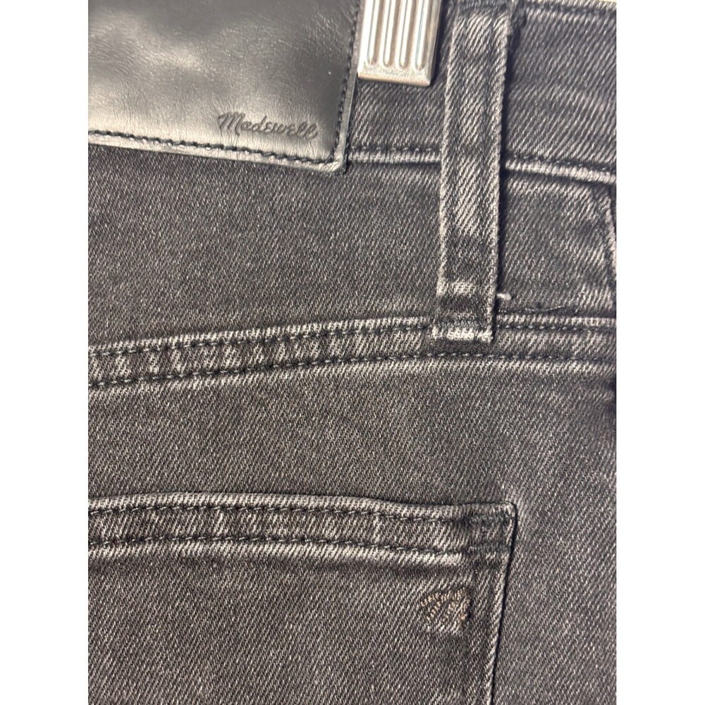 Madewell Womens High-Rise Slim Crop Boyjean 26P Black Raw Hem Minimalist AA923 - Picture 6 of 10